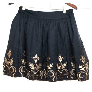 Forever 21 black embellished skirt